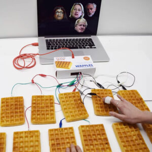 Maria Than, ‘A Load of Waffle’, 2018, interactive installation, variable dimensions. Image from the artist’s website