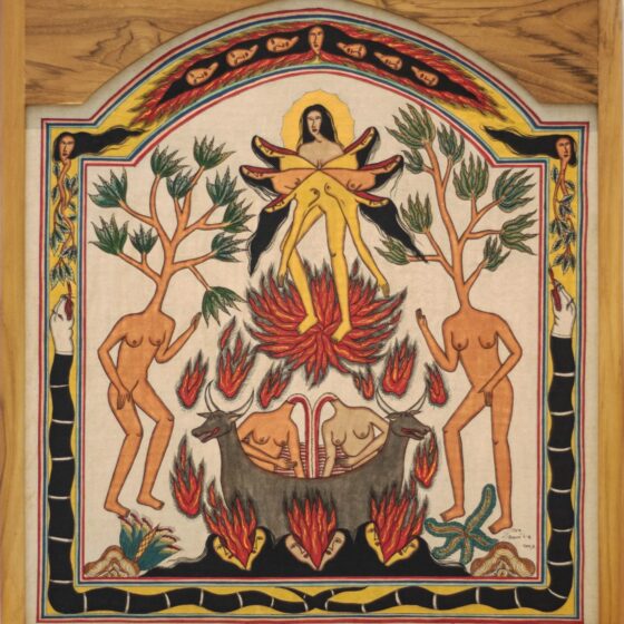 05-Citra-Sasmita-_Altar-Of-The-Divine-Awakening-2023-Acrylic-on-traditional-Kamasan-canvas-65.5-x-57.5-cm.-Image-from-Yeo-Workshop