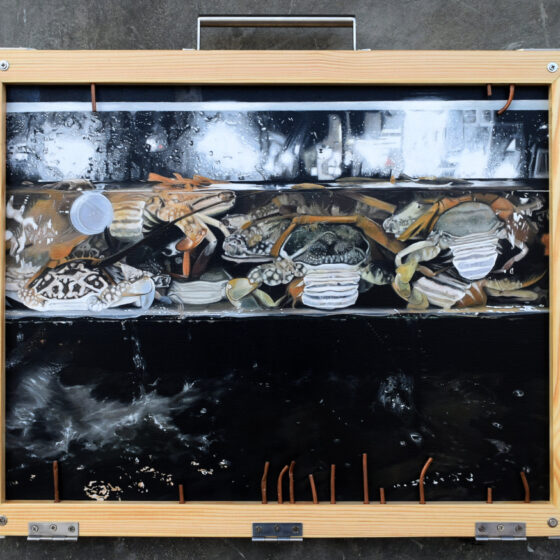 05-Rocky-Cajigan-_A-Filipino-Proverb-2021-Acrylic-on-canvas-copper-tubes-wood-frame-stainless-steel-hardware-28-x-24-cm.-Image-from-Mono8-Gallery