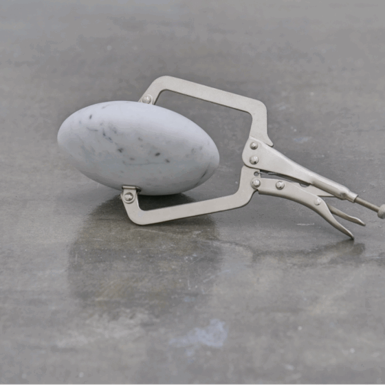 06-Ong-Si-Hui-_Oblate-Spheroid-2021-Marble-and-Clamp-Dimensions-variable-Image-courtesy-of-Comma-Space.