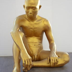 Aung Ko, 'Ko Shwe', 2013, fiberglass resin, 80 x 75 x 80 cm. Image from Artsy