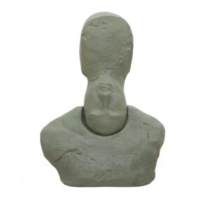 Handiwirman Saputra, 'Kepala Hati (Heart Head)', 2021, cast bronze, 74 x 29 x 74 cm. Image from Gajah Gallery