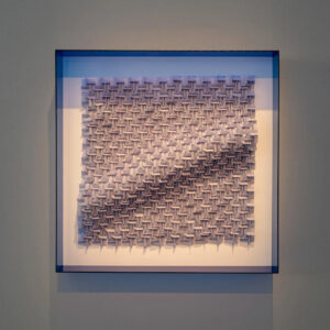 Hazel Lim, 'A Sweep of Grey', 2021, chromatico paper and acrylic, 53 x 53 cm. Image from the artist's website