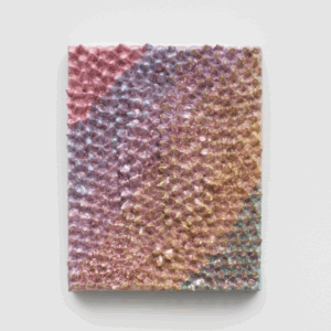 Hoa-Dung-Clerget-‘Durian-Revolution-Unicorn-2022-UV-Gel-Polish-glitter-powder-for-nails-epoxy-on-canvas-30-x-24-cm.-Image-from-Artsy-