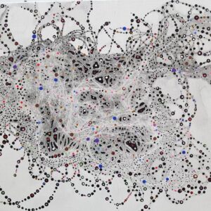 Imhathai-Sutatthanaslip-‘Natural-Elements-No.-1-2021-Acrylic-charcoal-and-graphite-on-paper-50-x-60-cm.-Image-from-Galerie-Arnaud-Lebecq