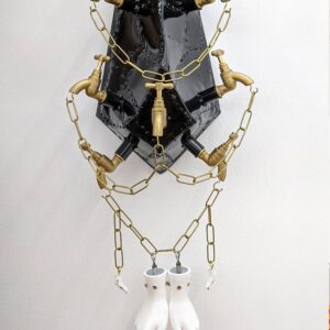 Joshua Kane Gomes, ‘Bless Me with All My Sins III’, 2020, steel ball brass taps mannequin hands chain 88x32x26cm. Photo courtesy RKFA and the artist.