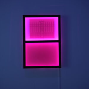 Kamol Phaosavasdi, 'Sketch project Sweet Boundary', 2018, glass and light box. Image from ArtFacts