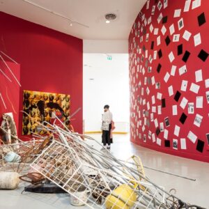 Kamol Phaosavasdi, 'Song for the Dead Art Exhibition', 1985, mixed media exhibition, installation view. Image from Art & Market