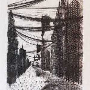 Kong-Vollak-Visiting-The Building-2013-etching-on-paper-58-x-43-cm-Image-from-Aura-Asia-Art-Project