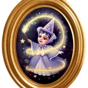 Leik Lim, 'The Indigo Fairy Godmother', 2021, oil on canvas, 40 x 30 cm. Image from Artemis Art