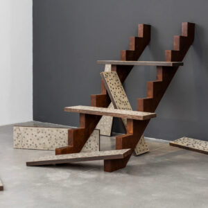 Leslie de Chavez, 'Oro Plata Mata', 2016, concrete, found coins, angle bars, wood. Image courtesy of the artist