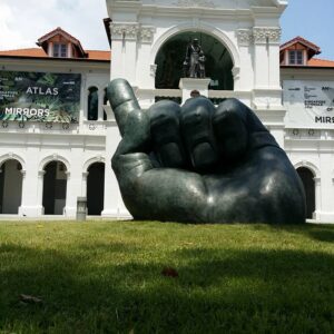 Lim Soo Ngee, 'Inscription of the Island', 2016, Copper alloys with patina treatment, 250 x 500 x 300 cm, Singapore Biennale 2016 commission, Image courtesy of the artist