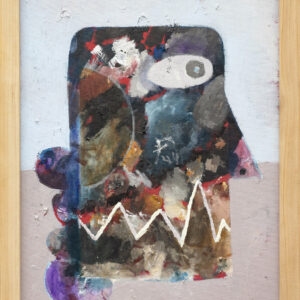 Luis Lorenzana, 'Head 4', 2022, watercolour on paper, 40.64 x 30.48 cm. Image from Silverlens