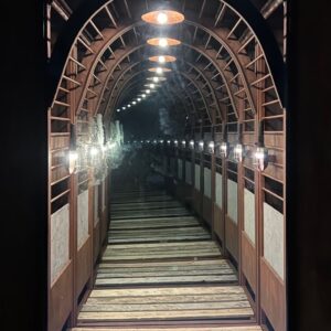 Mark Justiniani, 'Tunnel', 2017, mixed media, mirrors, light, wood, 220.2 x 263.8 x 66.6 cm. Image courtesy of Gajah Gallery