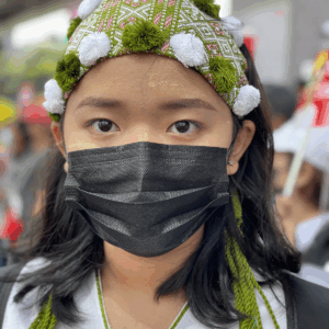 Mayco Naing, 'Generation No Fear Portrait 2', 2021, Street photo Yangon, Myanmar, Edition of 5, Image courtesy of the artist