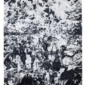 Patricia Perez Eustaquio, 'Death of Magellan (After Amorsolo)', 2019, digitally woven tapestry in cotton and wool, 410 x 292 cm. Image from Silverlens Galleries