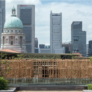 Rirkrit Tiravanija, 'Untitled', 2018, (the infinite dimensions of smallness), installation view, Ng Teng Fong Roof Garden Commission, National Gallery Singapore. Image courtesy of National Gallery Singapore.