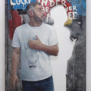 Taufik Ermas, 'Innerspace #1', 2017, acrylic on modified canvas, 160 x 110 cm. Image from Artsy