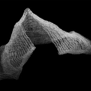 Tith Kanitha, 'Hammock', 2012, 0.7mm hand coiled steel wire, 39 x 118 x 9 cm. Image from Carnegie Museum of Art