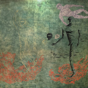 Truong Tan, 'Beyond The Time', 2008, lacquer on wood, 81.28 x 101.6 cm. Image from Ai Bo Gallery