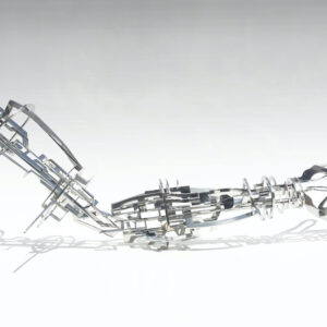 Rattana Salee, ‘Right Arm’, 2021, stainless steel, 125 x 30 x 47 cm. Image from La Lanta