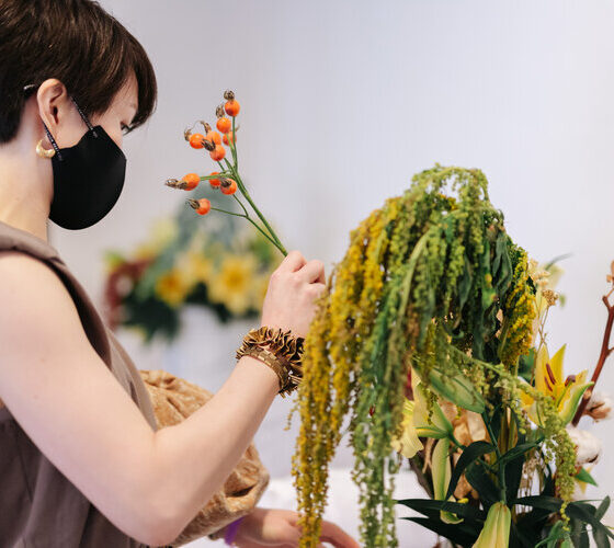 Yanyun Chen, ‘Life is Elsewhere’ Live drawing performance at the ‘Biome’ STPI Annual Friends Fundraiser 2020, using the artist residences and the art studio as sites of intervention, Image courtesy of STPI