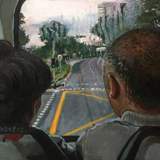 Yeo Tze Yang, 'Green Light', 2017, oil on canvas, 40.5 x 61 cm. Image from Art & Market